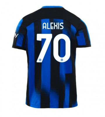 Inter Milan Alexis Sanchez #70 Primera Equipación 2023-24 Manga Corta